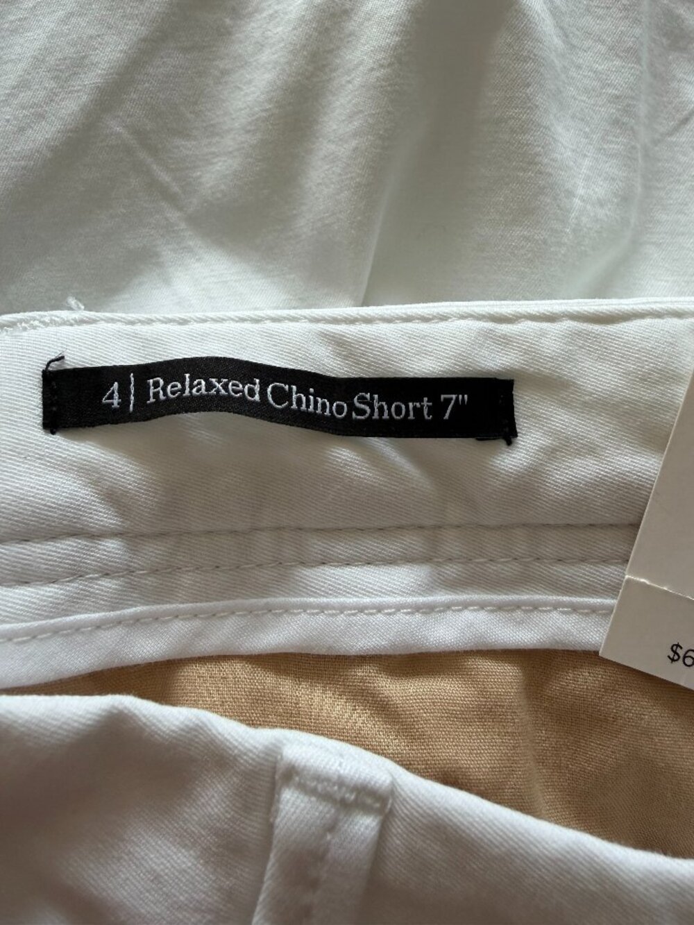 Talbots Relaxed Chino Shorts Size 4 White - Picture 7 of 8